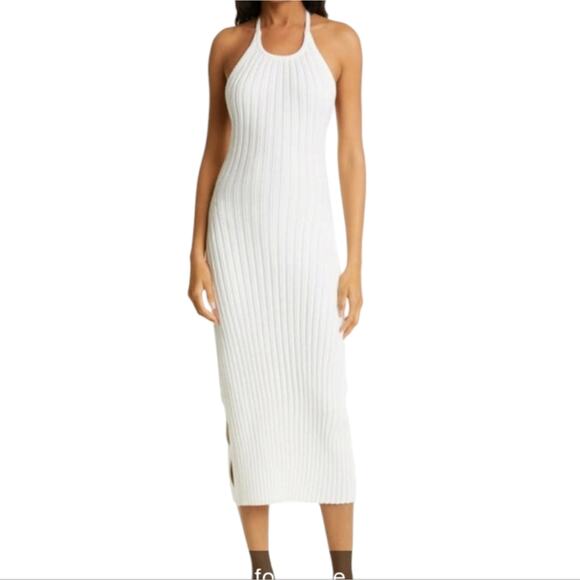 Rachel Comey Salo Ribbed Knit Halter Dress Small - Picture 2 of 11